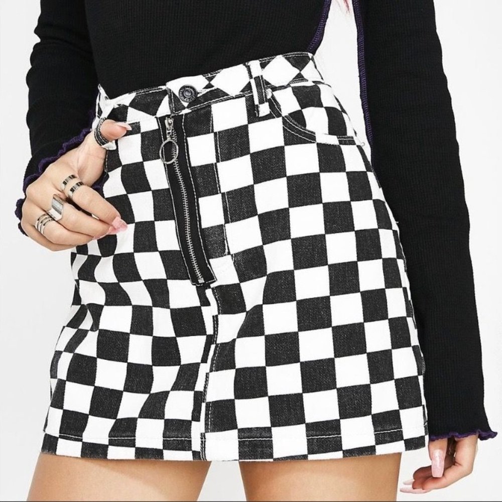 Signature Checkered Skirt